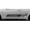 Aufkleber SET Auto Car Dekor Steifen Race Racing 4x4 Zierstreifen Rennstreifen Turbo Limited Edition Racing Flags Draht