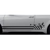 Aufkleber SET Auto Car Dekor Steifen Race Racing 4x4 Zierstreifen Rennstreifen Turbo Limited Edition Racing Flags Draht