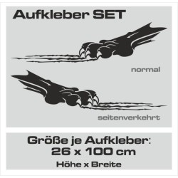 Aufkleber SET Auto Car Dekor Steifen Race Racing 4x4 Zierstreifen Rennstreifen Turbo Limited Edition Racing Flags Draht