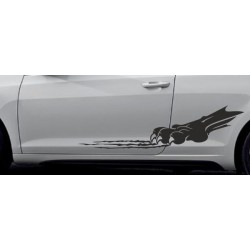 Aufkleber SET Auto Car Dekor Steifen Race Racing 4x4 Zierstreifen Rennstreifen Turbo Limited Edition Racing Flags Draht