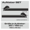 Aufkleber SET Auto Car Dekor Steifen Race Racing 4x4 Zierstreifen Rennstreifen Turbo Limited Edition Racing Flags Draht