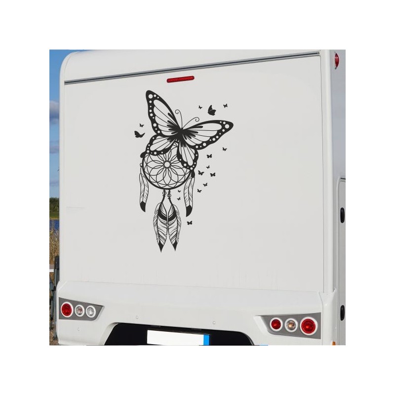 Aufkleber Wohnmobil Wohnwagen Reise Camping Auto Reisemobil Möwe Meer Kompass Globus Strand Palme Urlaub Spruch Familie Zuhause