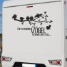 Aufkleber Wohnmobil Wohnwagen Reise Camping Auto Reisemobil Möwe Meer Kompass Globus Strand Palme Urlaub Spruch Familie Zuhause