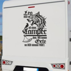 Aufkleber Wohnmobil Wohnwagen Reise Camping Auto Reisemobil Möwe Meer Kompass Globus Strand Palme Urlaub Spruch Familie Zuhause