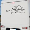 Aufkleber Wohnmobil Wohnwagen Reise Camping Auto Reisemobil Möwe Meer Kompass Globus Strand Palme Urlaub Spruch Familie Zuhause