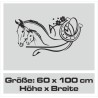 Wandaufkleber Pferde Dekor Pferd Stute Pony Hengst Reiten Hof Sport Kids Hufeisen Glück Reiterhof Sprüche Wunschname Kids Kinder