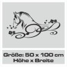 Wandaufkleber Pferde Dekor Pferd Stute Pony Hengst Reiten Hof Sport Kids Hufeisen Glück Reiterhof Sprüche Wunschname Kids Kinder