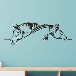 Wandaufkleber Pferde Dekor Pferd Stute Pony Hengst Reiten Hof Sport Kids Hufeisen Glück Reiterhof Sprüche Wunschname Kids Kinder