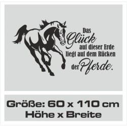 Wandaufkleber Pferde Dekor Pferd Stute Pony Hengst Reiten Hof Sport Kids Hufeisen Glück Reiterhof Sprüche Wunschname Kids Kinder