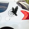 Aufkleber Auto Car Wikinger Viking Wölfe Wolf Runen Schwert Schild Rabe Runen Odin Odin´s Wölfe Böse Kette Valhalla Walhalla