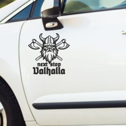 Aufkleber Auto Car Wikinger Viking Wölfe Wolf Runen Schwert Schild Rabe Runen Odin Odin´s Wölfe Böse Kette Valhalla Walhalla