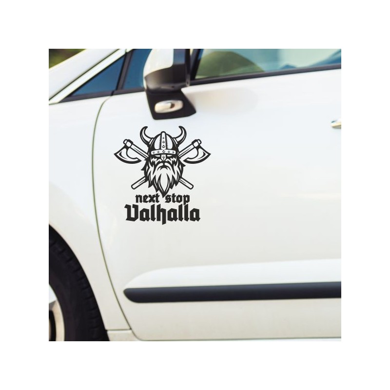 Aufkleber Auto Car Wikinger Viking Wölfe Wolf Runen Schwert Schild Rabe Runen Odin Odin´s Wölfe Böse Kette Valhalla Walhalla