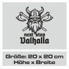 Aufkleber Auto Car Wikinger Viking Wölfe Wolf Runen Schwert Schild Rabe Runen Odin Odin´s Wölfe Böse Kette Valhalla Walhalla