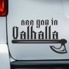 Aufkleber Auto Car Wikinger Viking Wölfe Wolf Runen Schwert Schild Rabe Runen Odin Odin´s Wölfe Böse Kette Valhalla Walhalla