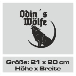 Aufkleber Auto Car Wikinger Viking Wölfe Wolf Runen Schwert Schild Rabe Runen Odin Odin´s Wölfe Böse Kette Valhalla Walhalla