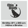 Aufkleber Auto Car Wikinger Viking Wölfe Wolf Runen Schwert Schild Rabe Runen Odin Odin´s Wölfe Böse Kette Valhalla Walhalla