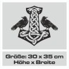 Aufkleber Auto Car Wikinger Viking Wölfe Wolf Runen Schwert Schild Rabe Runen Odin Odin´s Wölfe Böse Kette Valhalla Walhalla