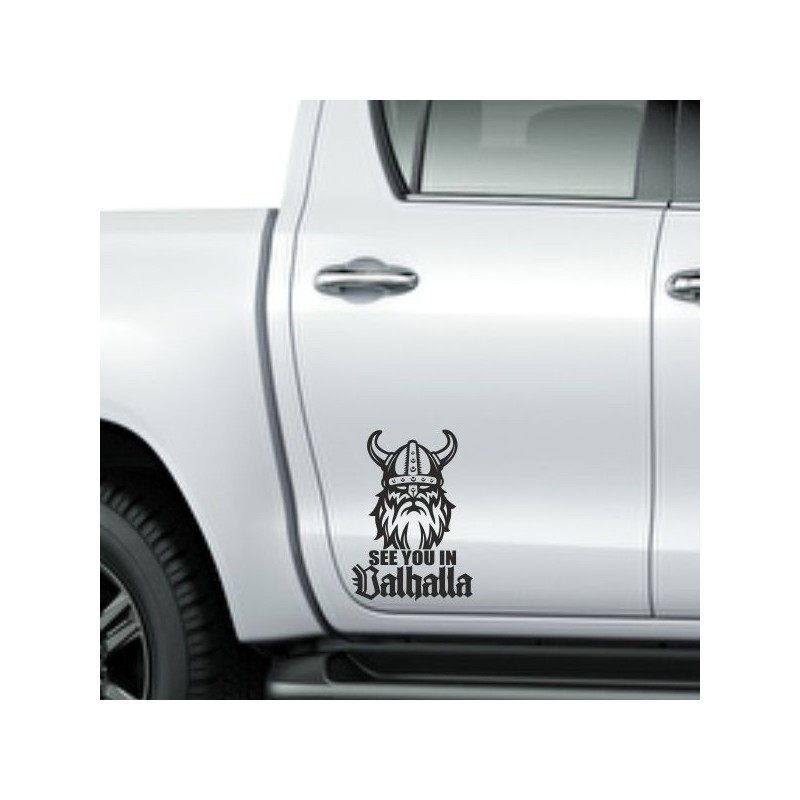 Aufkleber Auto Car Wikinger Viking Wölfe Wolf Runen Schwert Schild Rabe Runen Odin Odin´s Wölfe Böse Kette Valhalla Walhalla