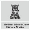 Aufkleber Auto Car Wikinger Viking Wölfe Wolf Runen Schwert Schild Rabe Runen Odin Odin´s Wölfe Böse Kette Valhalla Walhalla