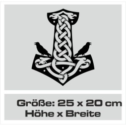 Aufkleber Auto Car Wikinger Viking Wölfe Wolf Runen Schwert Schild Rabe Runen Odin Odin´s Wölfe Böse Kette Valhalla Walhalla