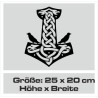 Aufkleber Auto Car Wikinger Viking Wölfe Wolf Runen Schwert Schild Rabe Runen Odin Odin´s Wölfe Böse Kette Valhalla Walhalla