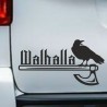 Aufkleber Auto Car Wikinger Viking Wölfe Wolf Runen Schwert Schild Rabe Runen Odin Odin´s Wölfe Böse Kette Valhalla Walhalla