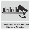 Aufkleber Auto Car Wikinger Viking Wölfe Wolf Runen Schwert Schild Rabe Runen Odin Odin´s Wölfe Böse Kette Valhalla Walhalla