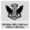 Aufkleber Auto Car Wikinger Viking Wölfe Wolf Runen Schwert Schild Rabe Runen Odin Odin´s Wölfe Böse Kette Valhalla Walhalla