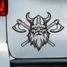 Aufkleber Auto Car Wikinger Viking Wölfe Wolf Runen Schwert Schild Rabe Runen Odin Odin´s Wölfe Böse Kette Valhalla Walhalla