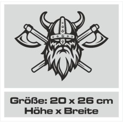 Aufkleber Auto Car Wikinger Viking Wölfe Wolf Runen Schwert Schild Rabe Runen Odin Odin´s Wölfe Böse Kette Valhalla Walhalla