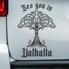 Aufkleber Auto Car Wikinger Viking Wölfe Wolf Runen Schwert Schild Rabe Runen Odin Odin´s Wölfe Böse Kette Valhalla Walhalla