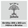 Aufkleber Auto Car Wikinger Viking Wölfe Wolf Runen Schwert Schild Rabe Runen Odin Odin´s Wölfe Böse Kette Valhalla Walhalla
