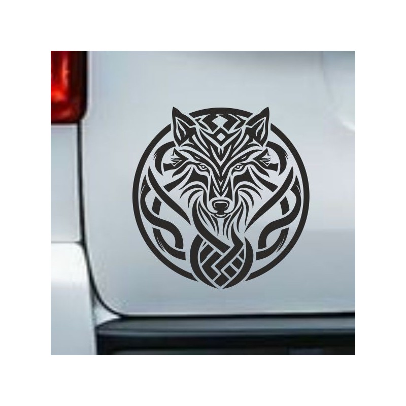 Aufkleber Auto Car Wikinger Viking Wölfe Wolf Runen Schwert Schild Rabe Runen Odin Odin´s Wölfe Böse Kette Valhalla Walhalla