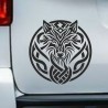 Aufkleber Auto Car Wikinger Viking Wölfe Wolf Runen Schwert Schild Rabe Runen Odin Odin´s Wölfe Böse Kette Valhalla Walhalla