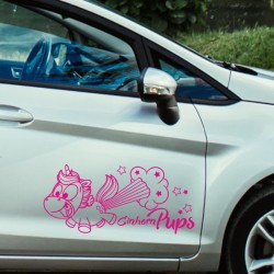 Einhorn Aufkleber Tattoo Sticker Unicorn Sternenstaub Glitzer Prinz Luftballon Herz Liebe Wolke Sterne Staub Magie Glück