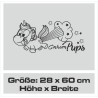 Einhorn Aufkleber Tattoo Sticker Unicorn Sternenstaub Glitzer Prinz Luftballon Herz Liebe Wolke Sterne Staub Magie Glück