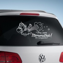 Einhorn Aufkleber Tattoo Sticker Unicorn Sternenstaub Glitzer Prinz Luftballon Herz Liebe Wolke Sterne Staub Magie Glück