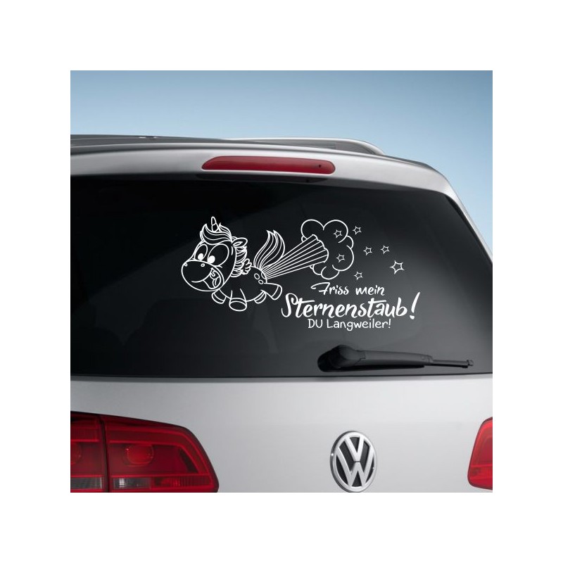Einhorn Aufkleber Tattoo Sticker Unicorn Sternenstaub Glitzer Prinz Luftballon Herz Liebe Wolke Sterne Staub Magie Glück