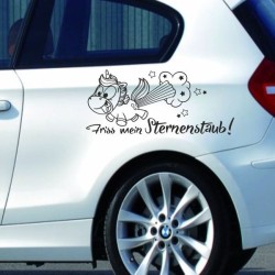 Einhorn Aufkleber Tattoo Sticker Unicorn Sternenstaub Glitzer Prinz Luftballon Herz Liebe Wolke Sterne Staub Magie Glück
