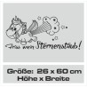 Einhorn Aufkleber Tattoo Sticker Unicorn Sternenstaub Glitzer Prinz Luftballon Herz Liebe Wolke Sterne Staub Magie Glück