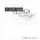 Wellness Lounge Wandaufkleber Aufkleber Tür Zimmer Schriftzug Spa Wellness Bad