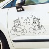 Einhorn Aufkleber Tattoo Sticker Unicorn Sternenstaub Glitzer Prinz Luftballon Herz Liebe Wolke Sterne Staub Magie Glück