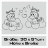 Einhorn Aufkleber Tattoo Sticker Unicorn Sternenstaub Glitzer Prinz Luftballon Herz Liebe Wolke Sterne Staub Magie Glück