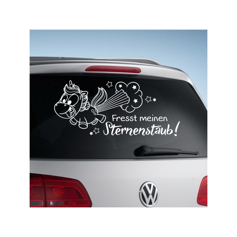 Einhorn Aufkleber Tattoo Sticker Unicorn Sternenstaub Glitzer Prinz Luftballon Herz Liebe Wolke Sterne Staub Magie Glück