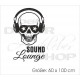 Wandaufkleber  SOUND Musik Music Skull ROCK 175
