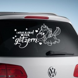 Einhorn Aufkleber Tattoo Sticker Unicorn Sternenstaub Glitzer Prinz Luftballon Herz Liebe Glitzer Sterne Staub Magie Glück