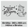 Einhorn Aufkleber Tattoo Sticker Unicorn Sternenstaub Glitzer Prinz Luftballon Herz Liebe Glitzer Sterne Staub Magie Glück