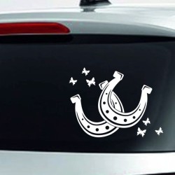Aufkleber Auto Heckscheibe Car Tattoo Style La Familia Pferd Pferde Gecko Sprüche Power Blumen Ranke Fee Hexe Faultier Kolben