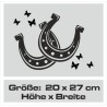 Aufkleber Auto Heckscheibe Car Tattoo Style La Familia Pferd Pferde Gecko Sprüche Power Blumen Ranke Fee Hexe Faultier Kolben