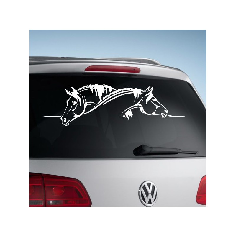 Aufkleber Auto Heckscheibe Car Tattoo Style La Familia Pferd Pferde Gecko Sprüche Power Blumen Ranke Fee Hexe Faultier Kolben